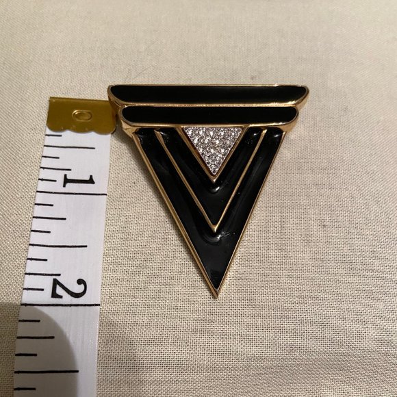 Vintage Triangle Art Deco Inspired Pin - Picture 5 of 8